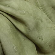 艺脏国风炒色旗袍斜纹缎，传统提汉服，染花手工服装设计真丝布料面料