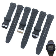 代用卡西欧w-800h手表带，w-217haw-80aw-82树脂，橡胶表带凸口18mm