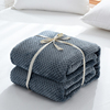 日式纯色珊瑚绒毛毯加厚保暖法兰绒单人双人空调，毯子午睡沙发盖毯