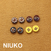 niuko两眼树脂塑料小钮扣子，衬衫纽扣彩色，欧美英伦风格时尚男女扣