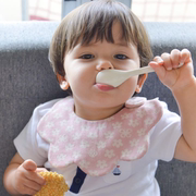 日本有机纯棉童趣新生儿童宝宝口水巾围兜围嘴 动物花朵彩色围嘴