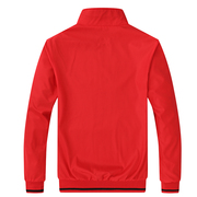 春季男装外套运动夹克休闲外衣薄款春秋红色单衣双面穿两面服