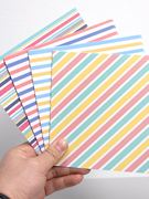 15厘米正方形印花条纹波点，系列印花彩色儿童，手工折纸剪纸叠纸卡纸