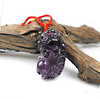 天然紫水晶貔貅，吊坠紫水晶貔貅挂坠紫水晶皮丘项链