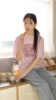 韩国东大门24春季overrich纯色宽松常规，字母短袖t恤