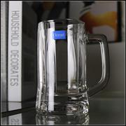640ML超大容量玻璃杯 带把手大号厚底耐热泡茶杯慕尼黑精酿啤酒杯