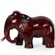 整木雕刻工艺品红木大象实木摆件，大号30cm木雕大象客厅装饰木象