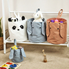 纯棉帆布儿童衣物收纳袋小布袋布艺卡通宝宝玩具收纳桶储物整理袋