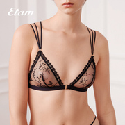 Etam蕾丝#313Flirt系列单层三角杯文胸2023小胸性感法式内衣