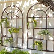 铁艺花架子客厅挂墙地中海壁挂，墙上装饰画阳台墙壁绿萝吊兰花盆架