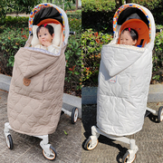 婴儿推车挡风被保暖盖毯遛娃推车防风毯子宝宝，背带腰凳秋冬抱毯罩