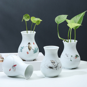 陶瓷水培小花瓶创意简约桌面，客厅家居装饰品水养插花花器摆件