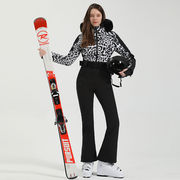GSOUSNOW滑雪服女套装双板防水保暖修身专业连体滑雪衣裤