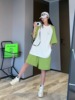 韩系高级感休闲运动服套装女夏季学生宽松慵懒短袖短裤跑步两件套