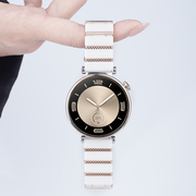 watchbond适用华为手表gt4陶瓷表带运动智能，41mm手表女生同款腕带，玫瑰金白色(金白色)商务休闲