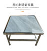 加厚不锈钢餐桌架正方形长方形 家用吃饭学习桌摆摊四角圆弧设计