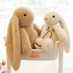 正版长耳朵兔子公仔玩偶大号安抚陪伴小白兔毛绒玩具睡觉抱枕