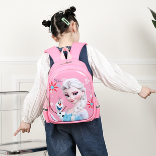 爱莎公主书包幼儿园女童中班，大班儿童包艾莎(包艾莎)可爱双肩包一年级背包