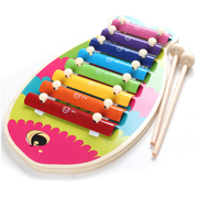 婴儿童八音敲琴 木制奥尔夫乐器 木琴宝宝益智类音乐玩具木质