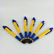 粗1BP-588.0圆珠笔蓝色按动杆原笔中油笔开单用子滑顺45支庄
