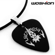 沃森乐器 钛钢金属吉他拨片项链Lacrimosa 以泪洗面 个性摇滚项链