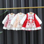 洋气女童连衣裙春秋季儿童，小女孩洛丽塔公主裙子，0一1-3岁宝宝春装