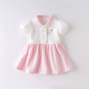 2024女童连衣裙夏装，一周岁女宝宝纯棉，洋气公主裙可爱婴儿裙子