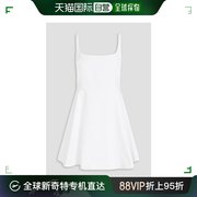 香港直邮theory希尔瑞女士，喇叭型棉混纺凸纹布迷你(布迷你)连衣裙n020