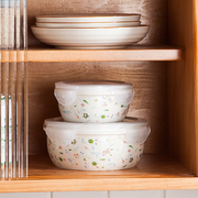多美然日式乐扣陶瓷密封碗，冰箱饭盒微波炉，专用碗便当盒耐热保鲜盒