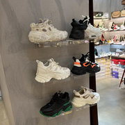 透明免打孔粘玻璃鞋托店上墙托展示壁挂式运动鞋货商用展示陈列架
