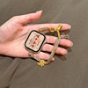 中式风手绳适用苹果手表s9表带民族风编织手绳iWatchs8/s7/s6手腕带SE智能手表s4s5s6女生高颜值时尚表带