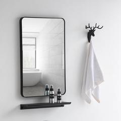 浴室镜子挂墙免打孔洗手间贴墙自粘卫生间壁挂化妆镜厕所洗漱挂镜