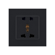 pvc黑色86型13a多功能，五孔插座国际，通用五孔香港多用二三插座面板