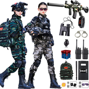 儿童迷彩服套装春秋特种兵装备全套军训户外作战训练服男女童装备