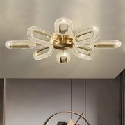 loft客厅吸顶灯2021年全铜轻奢贝壳法式创意个性餐厅现代简约