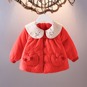 女宝宝冬装羽绒内胆1-2-3-4岁女童轻薄保暖羽绒服，婴儿羽绒外套潮