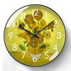 梵高油画挂钟向日葵时钟名画复古家用客厅装饰电波钟自动对时钟表
