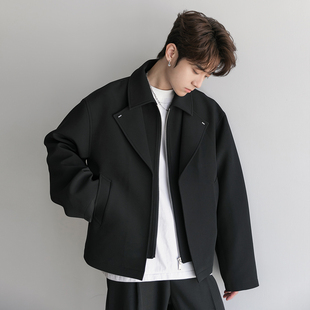 CHICERRO西西里男装韩系春季设计感潮牌休闲假两件高级感夹克外套