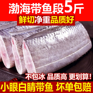 新鲜带鱼段5斤中号中段特级大海捕小眼鱼海鲜山东海渤海带鱼