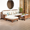 实木沙发冬夏两用客厅新中式，榆木家具全实木中式小户型木质纯实木
