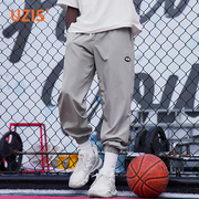 有志者uzis美式运动裤子男夏季薄款梭织篮球，卫裤束脚训练长裤印记