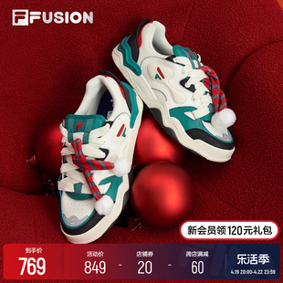 filafusion斐乐潮牌kickdxxmas男鞋专业滑板鞋2024春季圣诞款