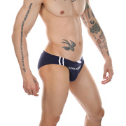 CM时尚男三角泳裤性感系带速干比基尼低腰纯色柔软内衬度假沙滩裤