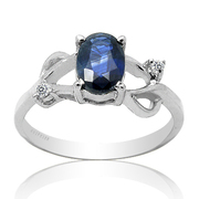 贵菲尔   925银天然蓝宝石戒指cy-A46805