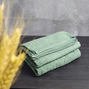 保真毛巾被绿色毛巾毯春秋夏季毛毯单人草绿毯被薄毯子午休空调被