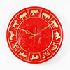 中国风挂钟中式钟表12生肖石英钟创意时尚家用喜庆红色静音时钟