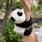 可爱大熊猫公仔啪啪圈手环玩具毛绒玩偶抱抱手腕成都基地纪念品