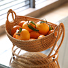 kens果盘家用水果收纳篮，客厅零食筐创意，编织葱姜蒜收纳架