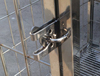 不锈钢狗笼锁，双层碰锁，动物锁，狗笼门锁，铁撞锁、狗笼配件
