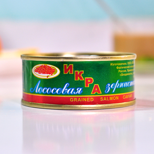 俄罗斯进口NKPA马哈鱼鱼子酱罐头非合成开封即食寿司必备90克